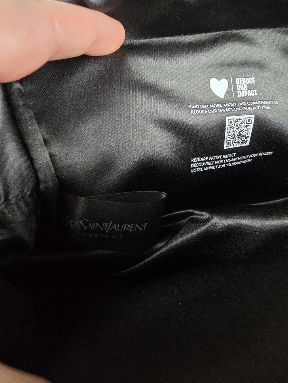 Yves Saint Laurent YSL Parfums Beaute Cosmetic Bag Makeup Clutch Travel - Picture 5 of 12